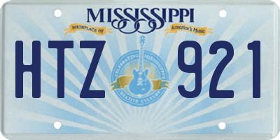 MS license plate HTZ921