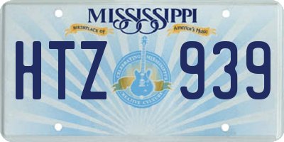 MS license plate HTZ939