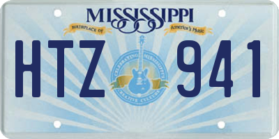 MS license plate HTZ941