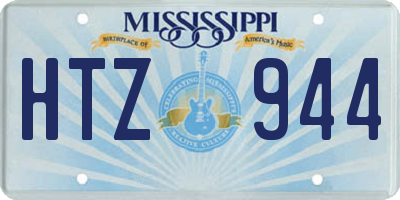 MS license plate HTZ944