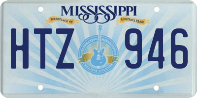 MS license plate HTZ946