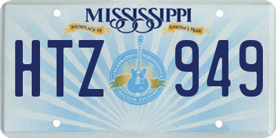 MS license plate HTZ949