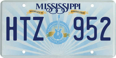 MS license plate HTZ952