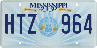 MS license plate HTZ964