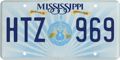 MS license plate HTZ969