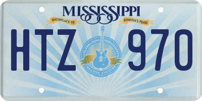 MS license plate HTZ970