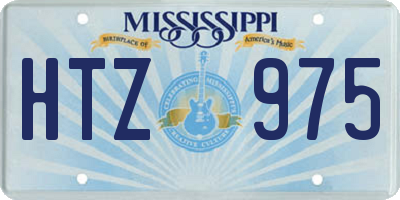 MS license plate HTZ975