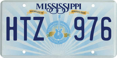 MS license plate HTZ976