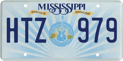 MS license plate HTZ979