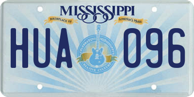 MS license plate HUA096