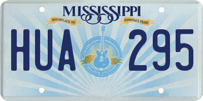 MS license plate HUA295