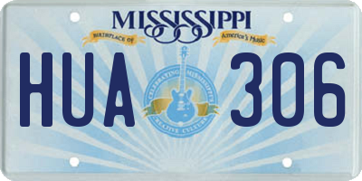 MS license plate HUA306
