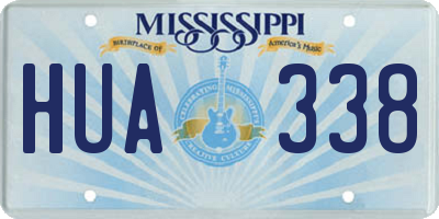 MS license plate HUA338