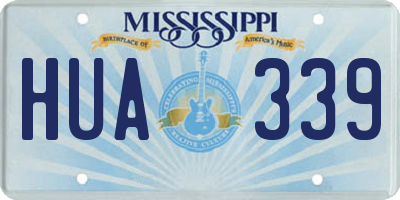 MS license plate HUA339