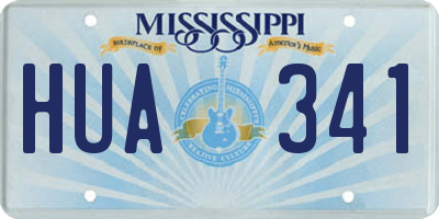 MS license plate HUA341