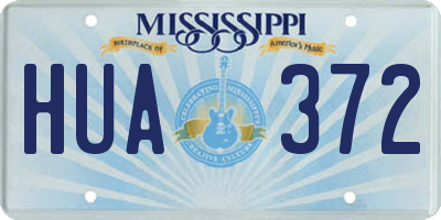 MS license plate HUA372