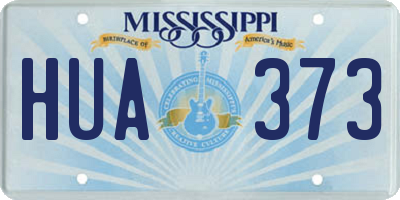 MS license plate HUA373