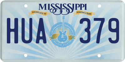 MS license plate HUA379