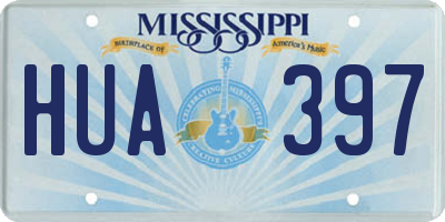 MS license plate HUA397