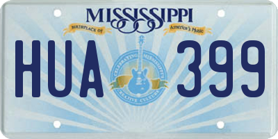 MS license plate HUA399