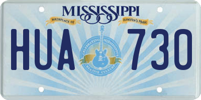 MS license plate HUA730