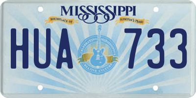 MS license plate HUA733