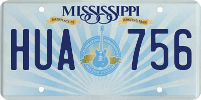 MS license plate HUA756