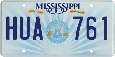 MS license plate HUA761