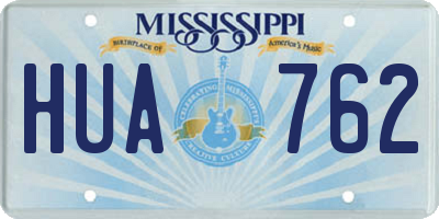 MS license plate HUA762