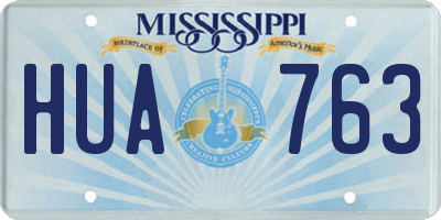 MS license plate HUA763