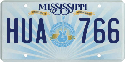 MS license plate HUA766