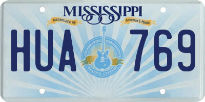 MS license plate HUA769