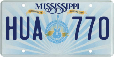 MS license plate HUA770