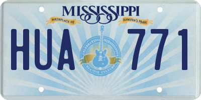 MS license plate HUA771