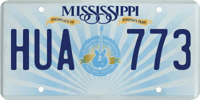 MS license plate HUA773