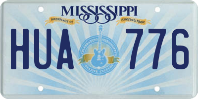 MS license plate HUA776