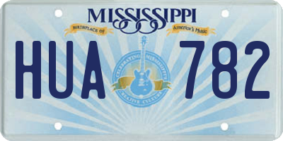 MS license plate HUA782