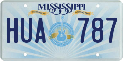 MS license plate HUA787