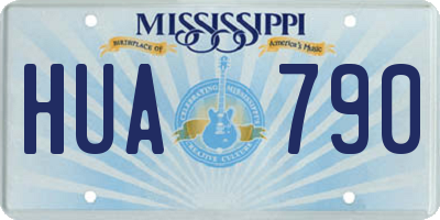 MS license plate HUA790