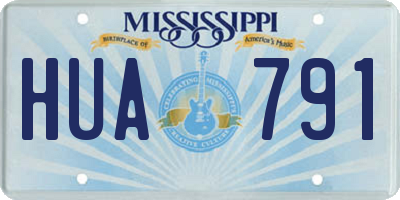 MS license plate HUA791