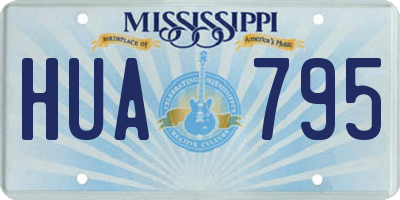 MS license plate HUA795