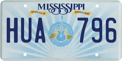 MS license plate HUA796