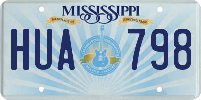 MS license plate HUA798