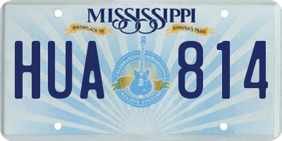 MS license plate HUA814