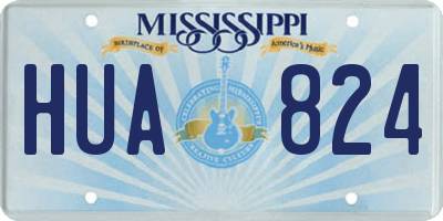 MS license plate HUA824