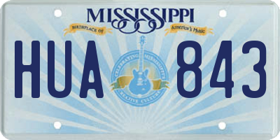 MS license plate HUA843