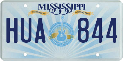 MS license plate HUA844