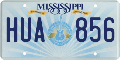 MS license plate HUA856