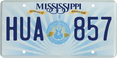 MS license plate HUA857