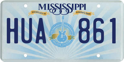 MS license plate HUA861